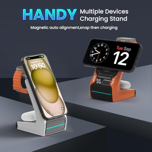 Support de charge pour iPhone 15 et montre Ultra avec design épuré