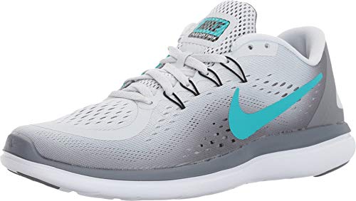 NIKE New Women's Flex 2017 RN Running Shoe Platinum/Jade 6.5