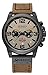 Produktbild Herren-Armbanduhr, Militär, Quarz, wasserdicht, Chronograph, Lederuhr, Gürtel Schwarz, Grau, Braun, Klassisch, Kleidung