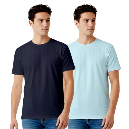 Image of 100% PIMA Cotton T Shirt for Man | Premium Men T-Shirts Regular Fit | Half Sleeve Round Neck Cotton Tshirt for Man | Mens Tees Made for Indian Climate | Available in 10 Colours