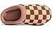 UBFEN Mens Slippers for Indoor Bedroom Memory Foam House Shoes Lightweight Slip On Outdoor Slipper B Brown Size 11-12