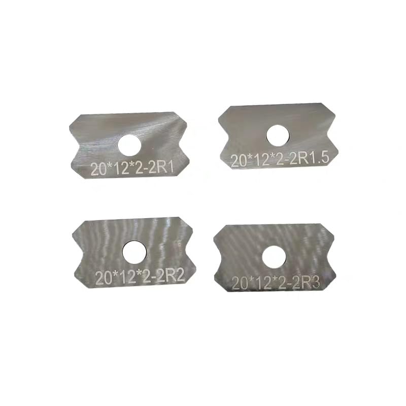 10Pcs Edge Banding Machine Scraper Blades 20x12x2 Milling Cutter Finishing Knife Woodworking Machine Accessories (20x12x2-2R2)
