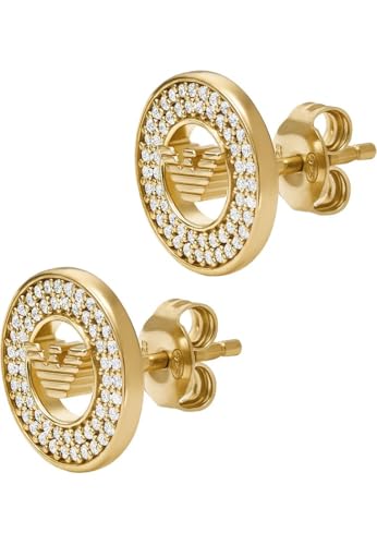 Emporio Armani Pendientes de plata de ley para mujer, color...