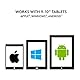 Logitech Universal Folio Tablet-Hülle mit Kabelloser Tastatur, Bluetooth, 2-Jahre Batterielaufzeit, Für 9 Zoll- 10 Zoll Tablets, Apple, Android & Windows-OS, Skandinavisches QWERTY-Layout - Schwarz