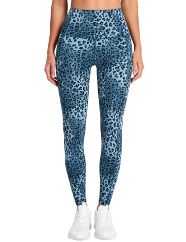 Image of THE GYM PEOPLE Thick High Waist Yoga Pants with Pockets, Tummy Control Workout Running Yoga Leggings for Women