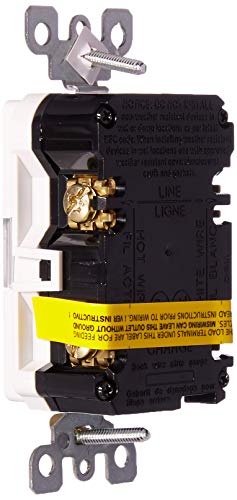 Leviton Gfnl2-W Self-Test Smartlockpro Slim Gfci Tamper-Resistant Receptacle With Guidelight And Led Indicator, 20-Amp, White #TOP1