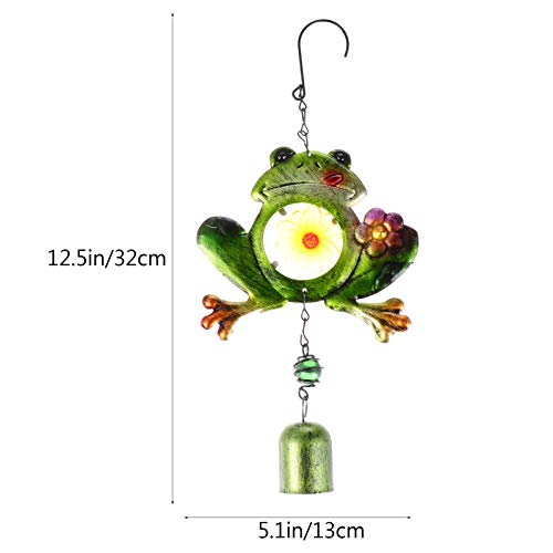 Doitool 2Pcs Wind Chime Frogs Shaped Wind Chime Figurine Wind Chimes Tunes Wind Chimes For Indoor Outdoor Home Decoration #TOP3