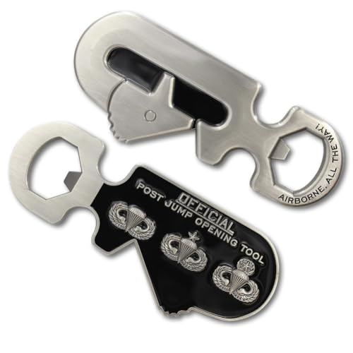 Airborne All The Way Post Jump Opening Tool Static Line Bottle Opener