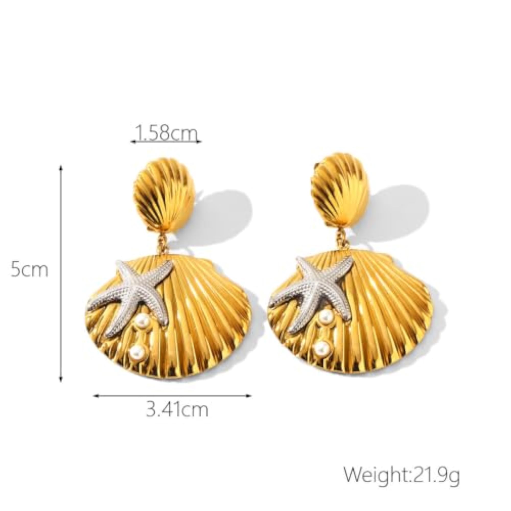 Women's 18KT Gold Plated Mermaid Dreams Earrings, Gift