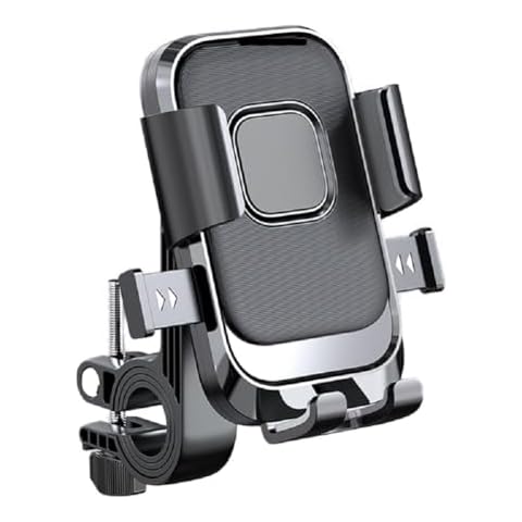 EXKOKORO Bike Holder, Motorcycle Phone Handlebar Mount Universal 360° Rotatable Bicycle Motorcycle Scooter Bike Accessories Clip for iPhone 15/14 Pro Max/X/XS, Galaxy S10 and 4.7"- 7.2" Cellphone Cover