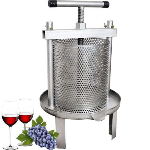 KJHYYPP Extractor de cera de abejas prensatelas y sidra, vino, uva, manzanas, para hacer vino y zumo con acero inoxidable