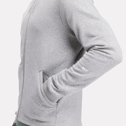 Sweater Homme Reebok Active Essentials en molleton gris confortable - 3