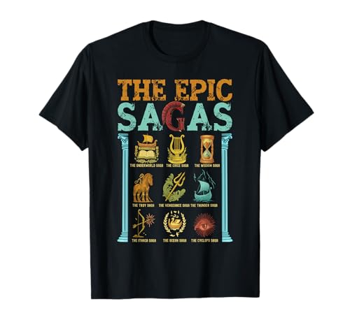 Vintage The Epic Saga Ithaca Odysseus Musical Wisdom Thunder T-Shirt