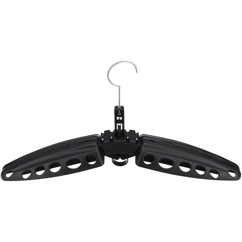 Mo're Wetsuit Hanger Foldable Surfing Suit Hangers Scuba Diving Accessory Folding Vented Hanger (Black)