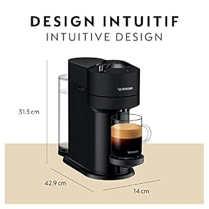 Nespresso Vertuo Next Coffee and Espresso Machine by De'Longhi, Matte Black Nespresso Vertuo Next Coffee and Espresso Machine by DeLonghi Matte Black