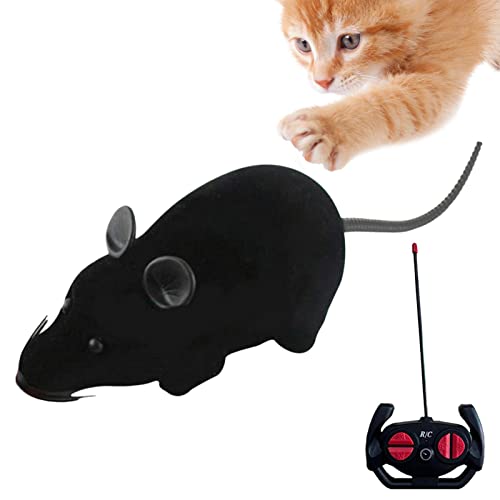 Voihamy Souris Telecommande pour Chat, Jouet pour Chat Souris Robotique, Souris RC Électronique sans Fil, Jouet Fantaisie Intéressant pour Chats Interieur, Chat Souris...