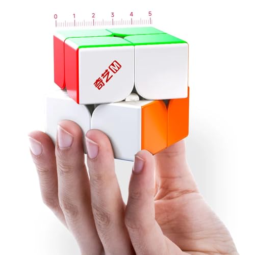 Image of HAWKISTER Qiyi M Pro 2X2 Magnetic Speed Cube, Qy 2X2X2 Professional Stickerless Magic Cube Puzzle, 2024 Edition, For Kid