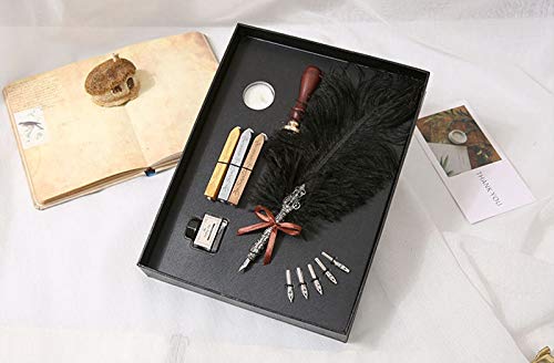 No-Branded Pluma Fuente Cepillo de Avestruz Plumas papelería Escritura de la Tinta...