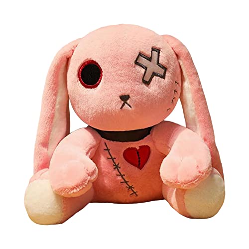 Peluche Lapin Rose de 30cm avec de Longues Oreilles pour Enfant