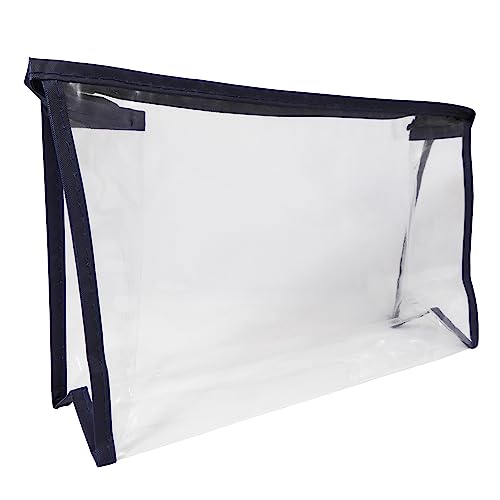 2 neceser transparente ~ cosméticos PVC líquido de viaje transparente, Clear, L