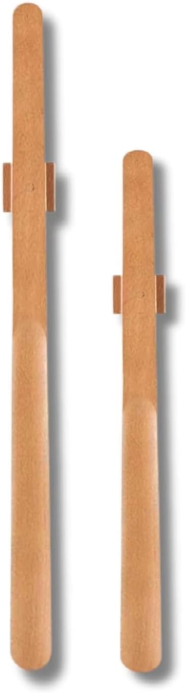 Omana Wooden Shoe Horn Long Handle for Seniors – 2 & 3 Pack (30, 55, 70cm), Magnetic Base, Easy Slip-On Aid