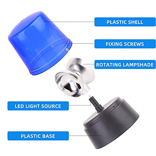 Image of 1 Pc Blue 360 Degree Rotating Decorative,Disco Bar Party Dancing LED Strobe Light