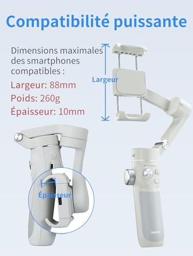 Stabilisateur Smartphone FeiyuTech Vimble 4 Pliable à 3 Axes