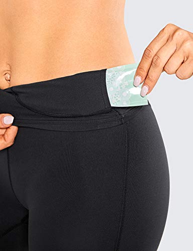 CRZ YOGA Shorts de ioga macios para mulheres nuas de 10 polegadas - Shorts de ginástica Calções de c