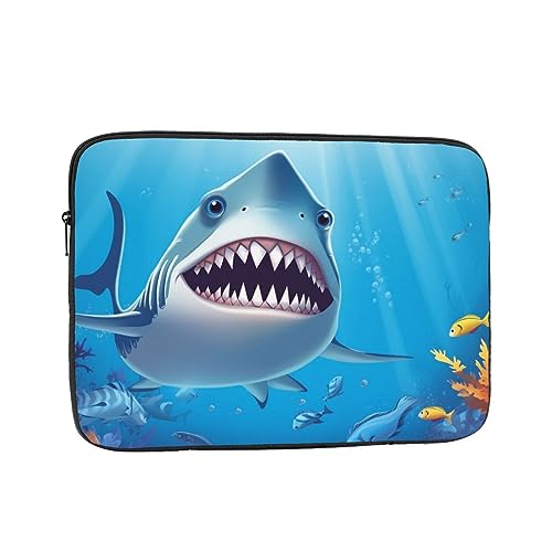 [RFSHOPQR] �m�[�g�p�\�R���P�[�X�X���[�u Smiling Shark ���b�v�g�b�v�o�b�O �ی� ��񂰃J�o�� �j�����p �y��-10in