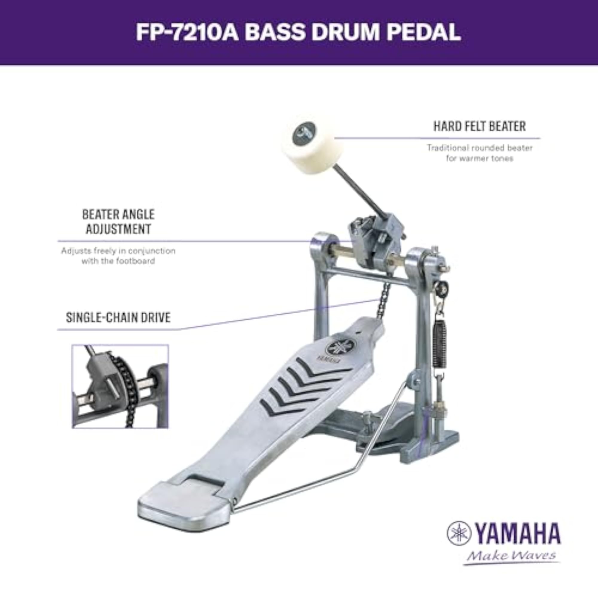 Single Foot Pedal with Chain Drive