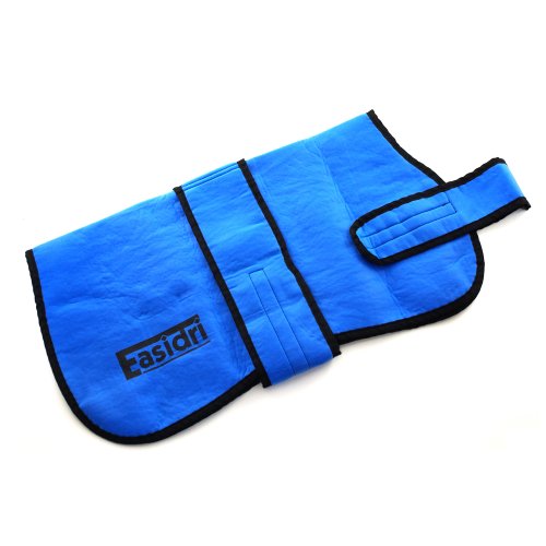 Easidri Cooling Coat for Dog, Medium, blue