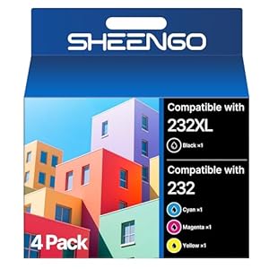 232XL – Cartuchos de tinta para impresora Epson remanufacturados de repuesto para Epson 232 cartuchos de tinta Epson 232XL 232 XL para impresora Epson XP-4205 XP-4200 Workforce WF-2930 WF-2950