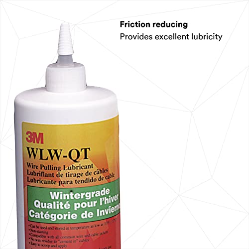Image of 3M Wire Pulling Lubricant Wintergrade WLW-QT, One Quart, excellent lubricant for pulling a wide variety of cables types