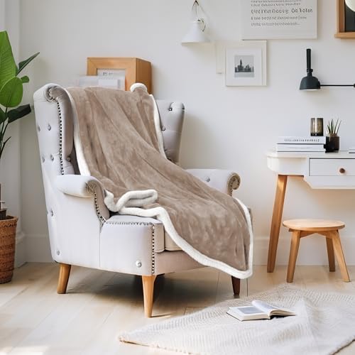 YUSTAL Electric Heated Throw Blanket 50x60 Inch - Super Soft