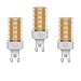 ZHIYUE 3 Pezzi G9 10w Lampadina a LED equivalenti Alogene 100W G9 1000LM Lampade a risparmio energetico Portalampada G9 Lampada LED 230V Non Dimmerabile Bianco Caldo 3000K G9 Lampadine capsula