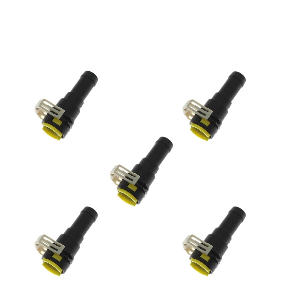 Jypudpewh 5Pcs Cooling Water Hose Connector 1/2 2 5 10X D651-61-240 Compatible With 3 2004-2012 Bk Bl Compatible With 6 2008-2012 Gh Compatible With 5 Cr 2 De(5Pcs)