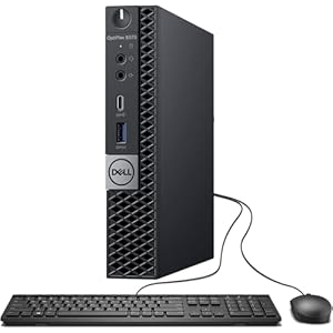 Dell Mini computadora de escritorio OptiPlex 5070, procesador Intel Core i5-9500T de 9ª generación de hasta 3.7 GHz, 8 GB de RAM DDR4, SSD de 256 GB, Wi-Fi, teclado y ratón, Windows 11 Pro (renovado)