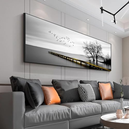 Affiches d'art murales paysage marin KEBIA grande toile 60x180