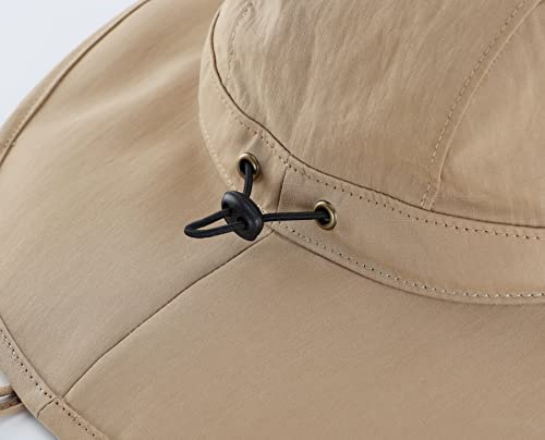 Image of Home Prefer Summer UPF 50+ Men's Bucket Sun Hat Wide Brim Fishing Hat Safari Hat