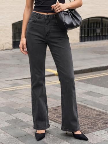 Image of Urbano Fashion Women's Mid Rise Bootcut Washed Jeans Stretchable