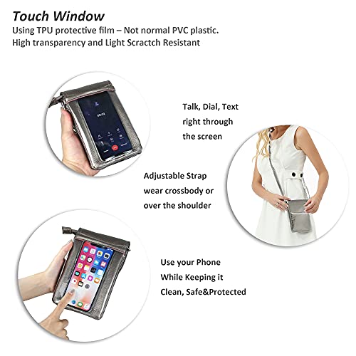 Image of befen Genuine Leather Small Crossbody Bags for Women Cell Phone Travel Bag