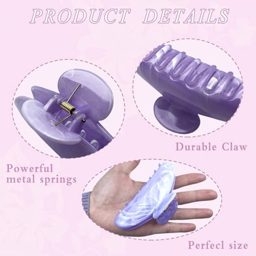 Set de 18 pinzas de acrílico y 50 broches para cabello miniatura 3