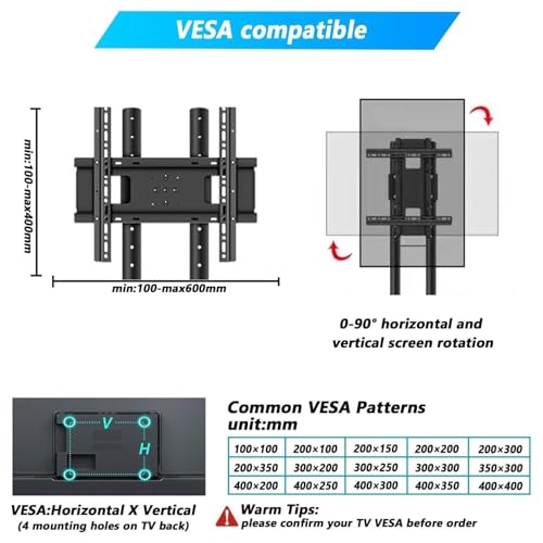 Soporte móvil para TV de 37-60 pulgadas con ruedas miniatura 3