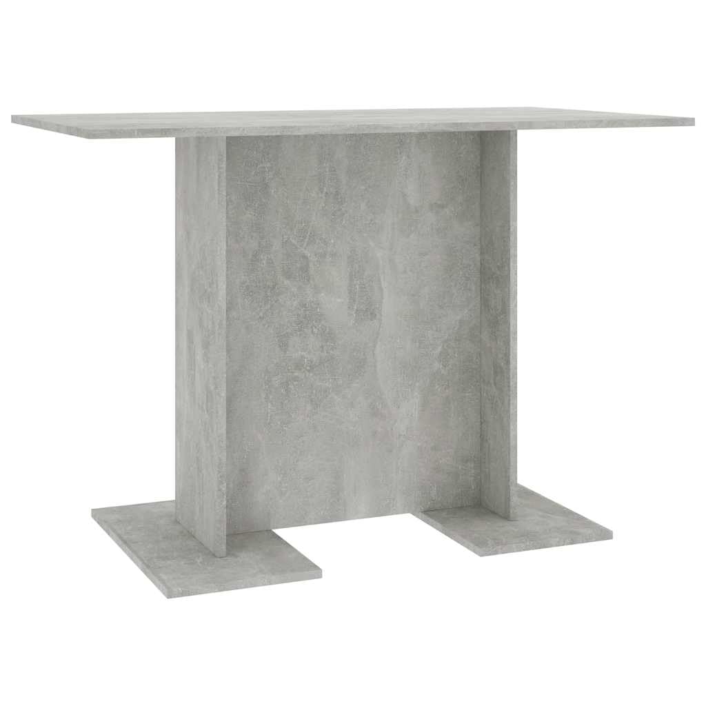 Tavolo da pranzo in legno composito grigio cemento 110 x 60 x 75 cm