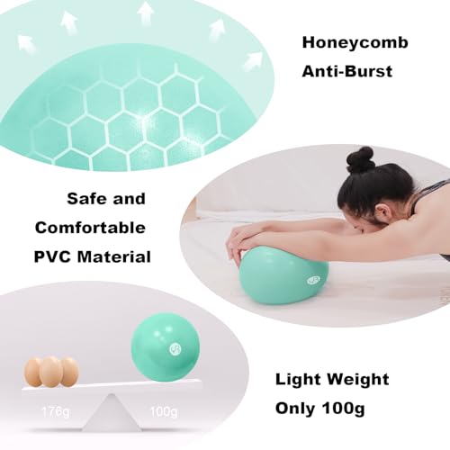 Image of Exercise Ball for Workouts, 9 Inch Pilates Ball Anti-Burst and Slip Resistant Yoga Ball for Gym Fitness and Physical Therapy