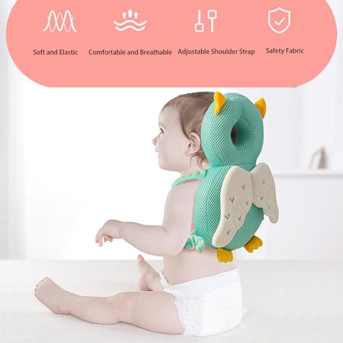 baby walker head protector toddler adjustable baby head protection backpack wear safety pad tiger