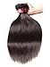 UNice Hair Brazilian Straight Hair 3 Bundles Hair Weft 100% Unprocessed Virgin Human Hair Extensions Weave Natural Color (10 12 14inch)