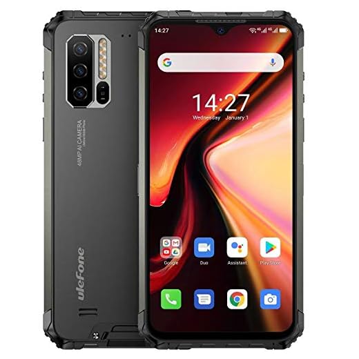 Ulefone Armor 7【2020】 Móvil Resistente,Helio P90 Octa Core 8GB RAM + 128GB ROM, Android 10 IP68 Robusto Teléfono,Cámara 48MP, Pantalla FHD+ 6.3’’, Batería 5500mAh, Carga Inalámbrica Qi 10W, NFC GPS