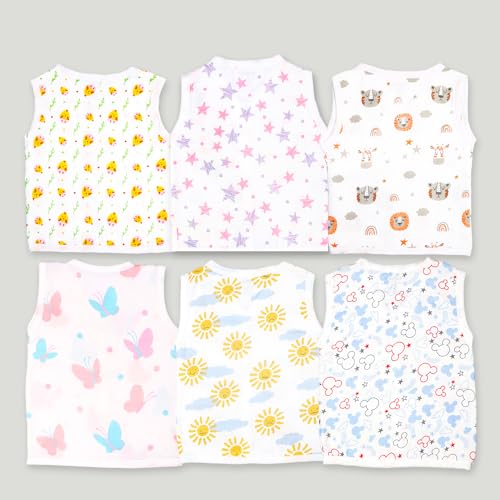 Image of Kidbea Extra Soft Mulmul Cotton Jhabla Cloth for New Born Baby Set