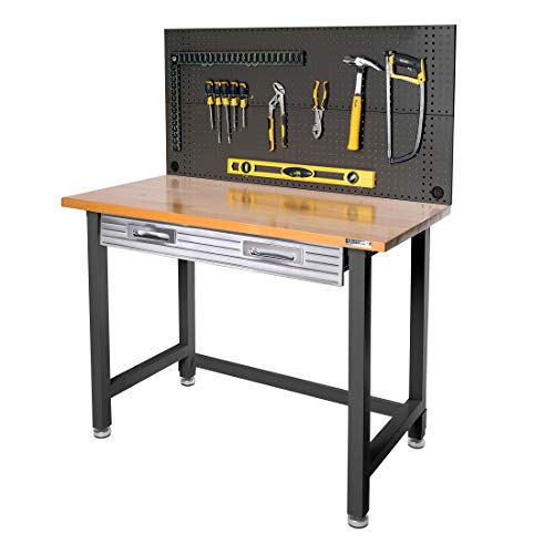 Seville Classics Pegboard Workcenter with Drawer
